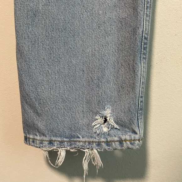 AGOLDE  Light Wash Distressed Denim Jeans, Size 24 - Picture 12 of 13